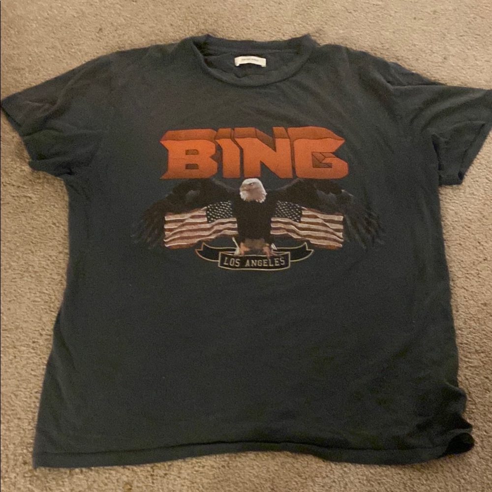 Anine Bing Black Graphic Tee